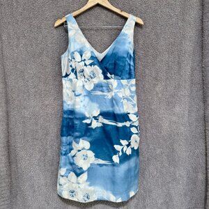 Joe Fresh cotton / silk floral dress with pockets!
